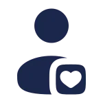 User Heart SVG Icon